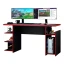 Mesa Gamer Preto/Vermelho